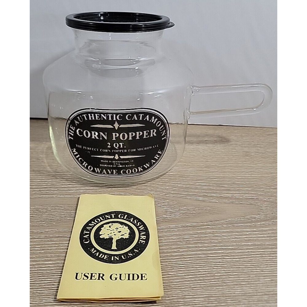 Vintage Catamount Microwave Corn Popper - 2 Qt, Authentic Made in USA User Guide